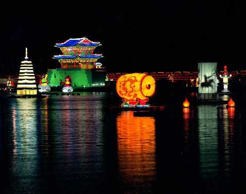 2004年韩国晋州南江流灯节(图2)