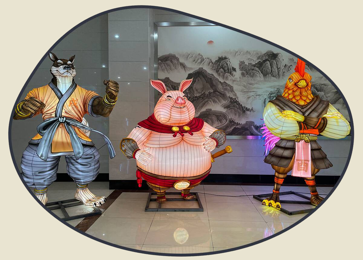 国潮设计新作：生肖彩灯艺术作品——功夫系列即将登场(图3)